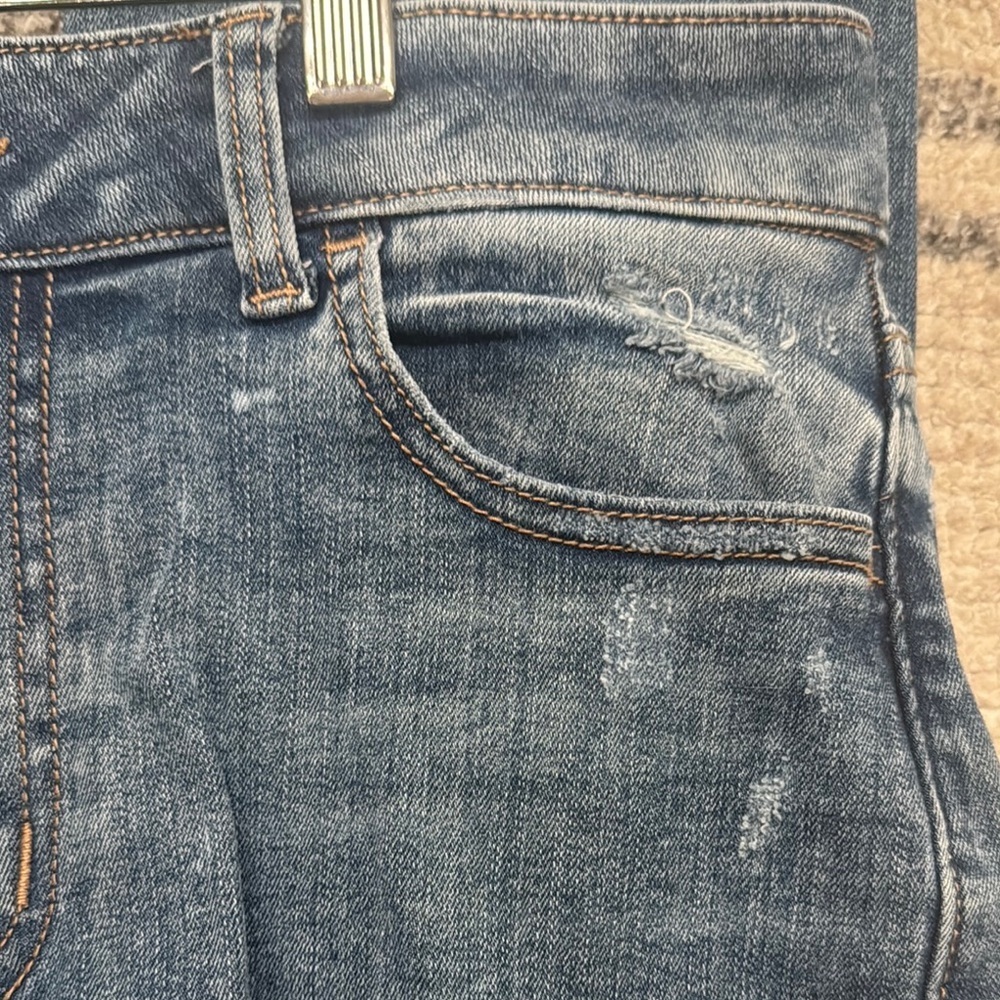 Maurice’s Distressed Straight Leg Jeans with Raw Hem - Picture 8 of 12